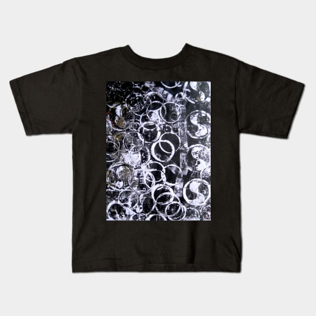 Water Series - Black Water Fine Art Print Kids T-Shirt by Heatherian